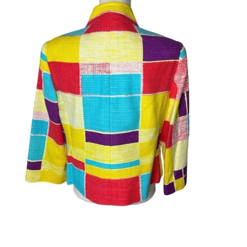 Carlisle Patchwork Colorblock Tweed Jacket 12 - Picture 6 of 9